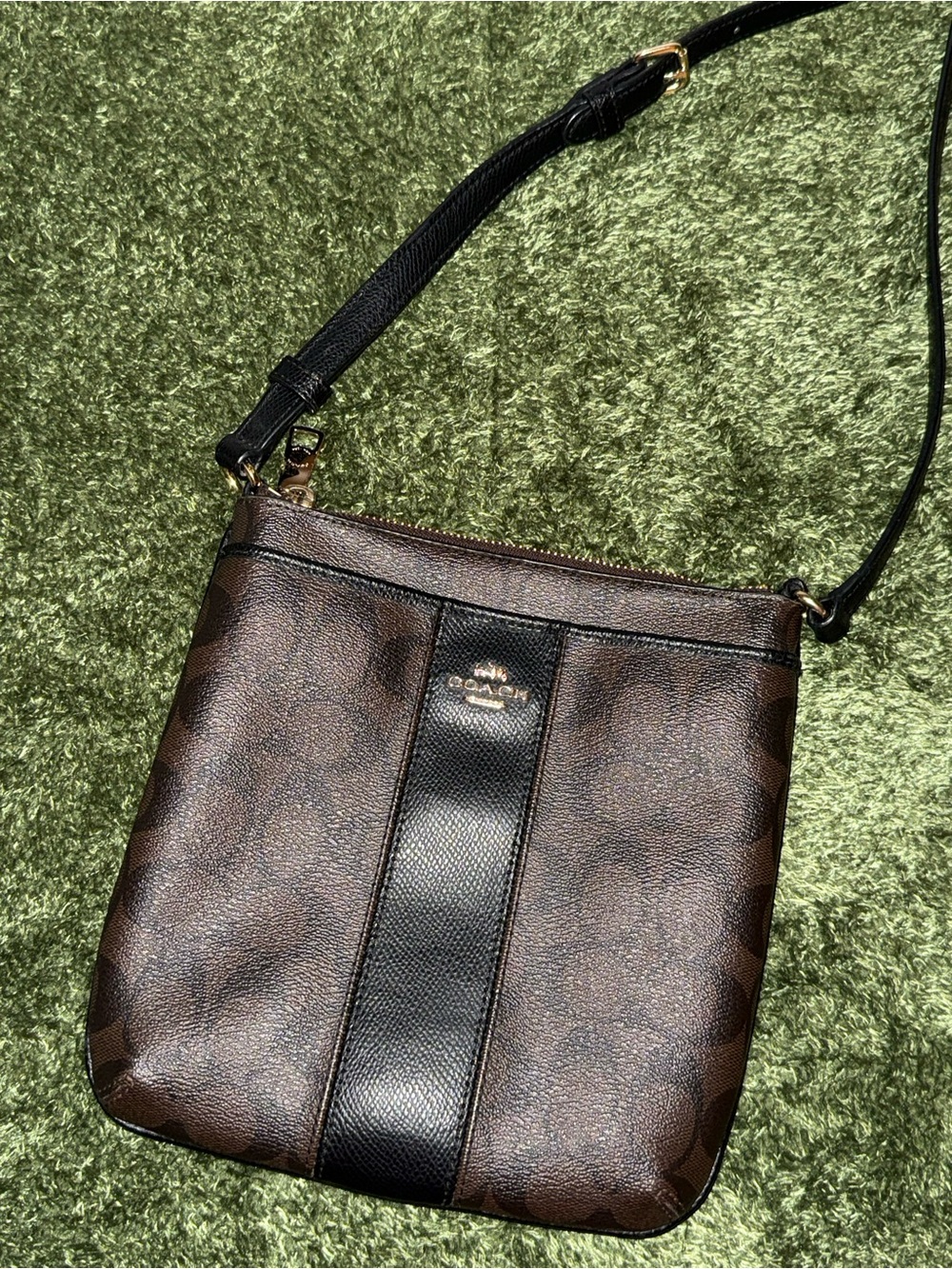 Coach Brown Signature Crossbody Bag